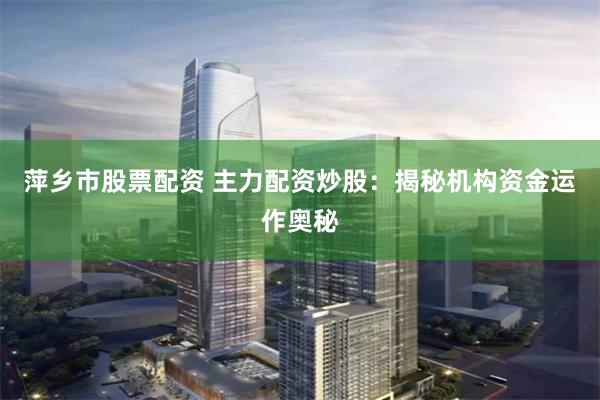 萍乡市股票配资 主力配资炒股：揭秘机构资金运作奥秘